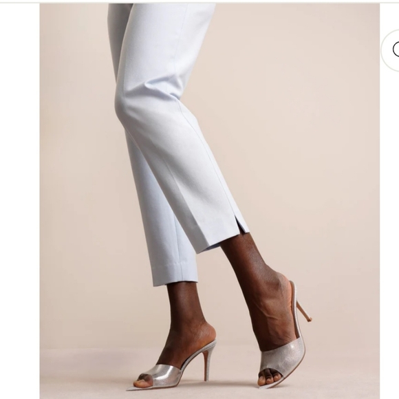 Gianvito Rossi Elle 85 plexi silver glitter mules (size 38) - Picture 5 of 10